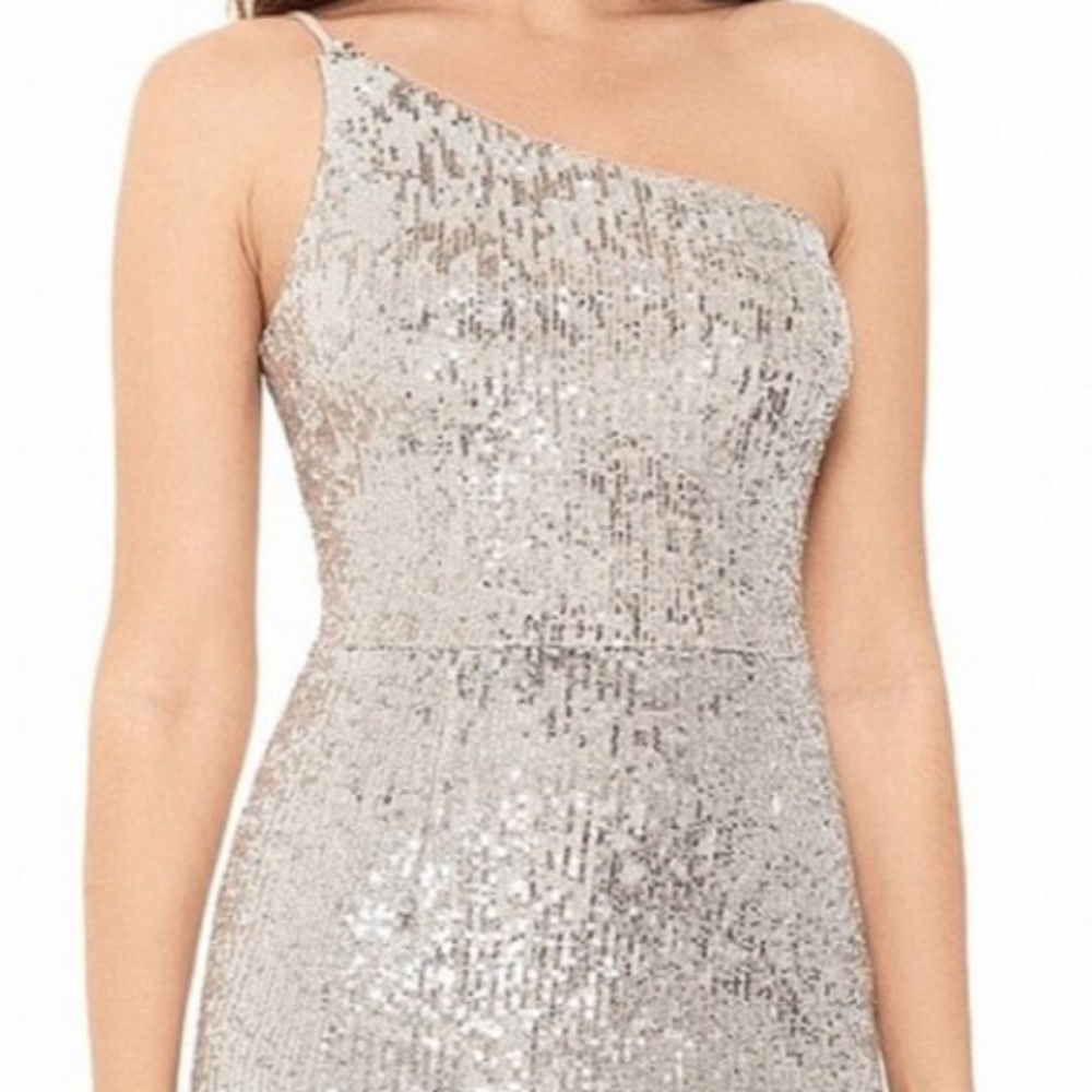 Cutest One shoulder Sequin Dress